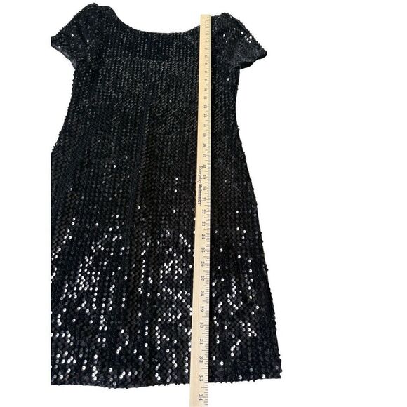 NEW White House Black Market Sequin Mini Dress size XS Black - Picture 4 of 7